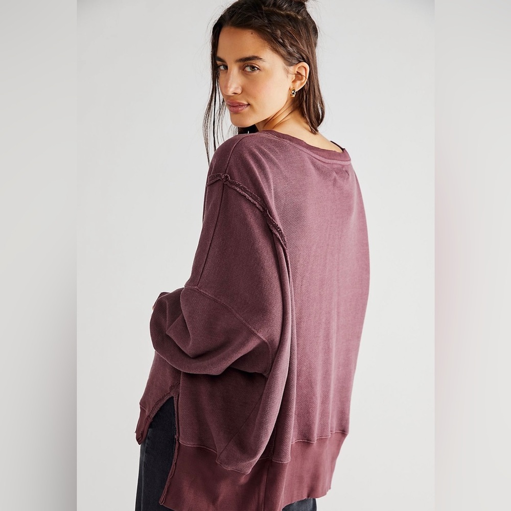 ONE LEFT! ONE TIME FLASH SALE!!! NWT Free People Camden Pullover in Brandywine - Picture 4 of 4